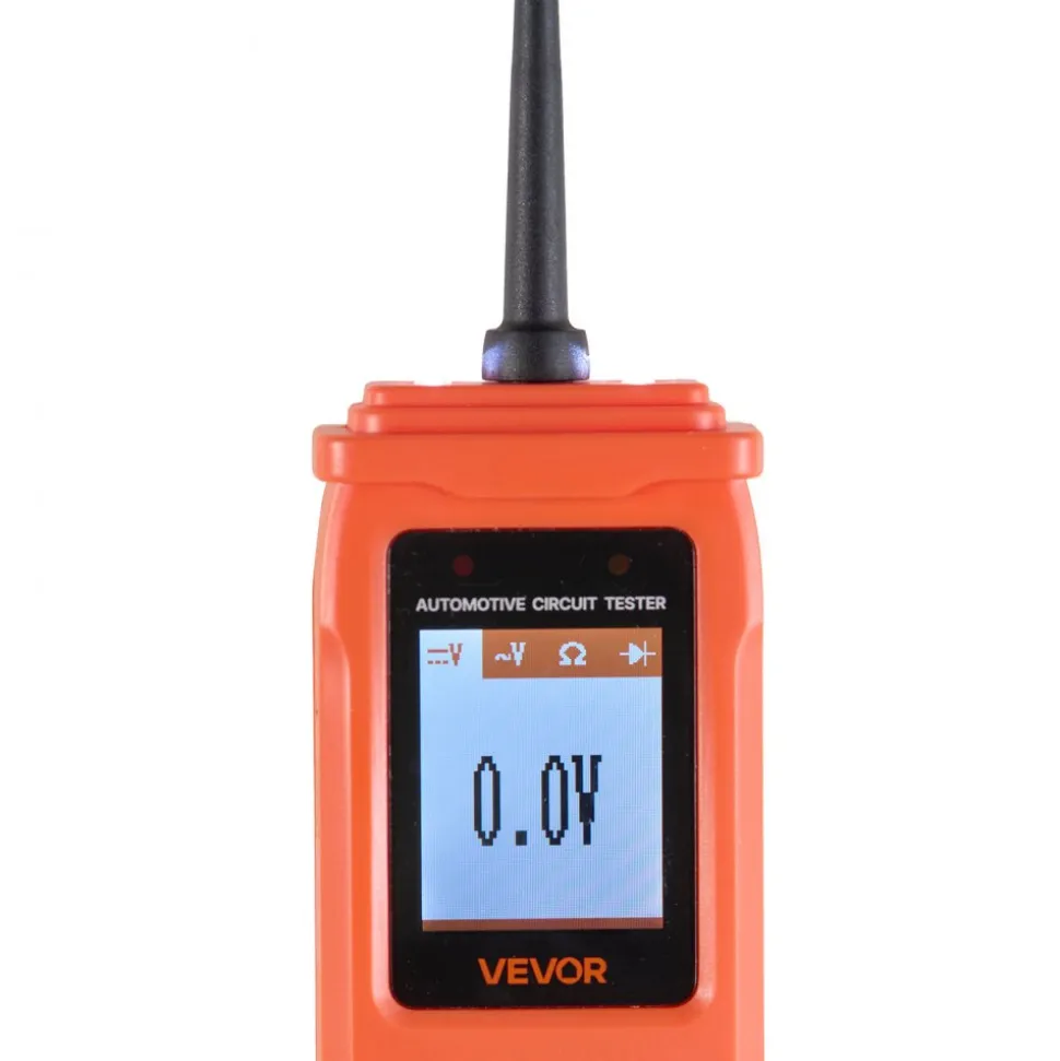 VEVOR Automotive Circuit Tester, 8 - 35 DCV Power Circuit Probe Tester with TFT Color Display and Lighting, Automotive Power Tester Probe with 13 ft / 4 m Cable, ABS Shell Electrical Detector Finder