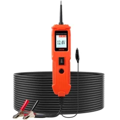 VEVOR Automotive Circuit Tester, 8 - 35 DCV Power Circuit Probe Tester with TFT Color Display and Lighting, Automotive Power Tester Probe with 13 ft / 4 m Cable, ABS Shell Electrical Detector Finder