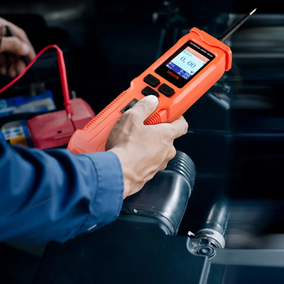 VEVOR Automotive Circuit Tester, 8 - 35 DCV Power Circuit Probe Tester with TFT Color Display and Lighting, Automotive Power Tester Probe with 19.7 ft / 6 m Cable, 2-in-1 Electrical Detector Finder