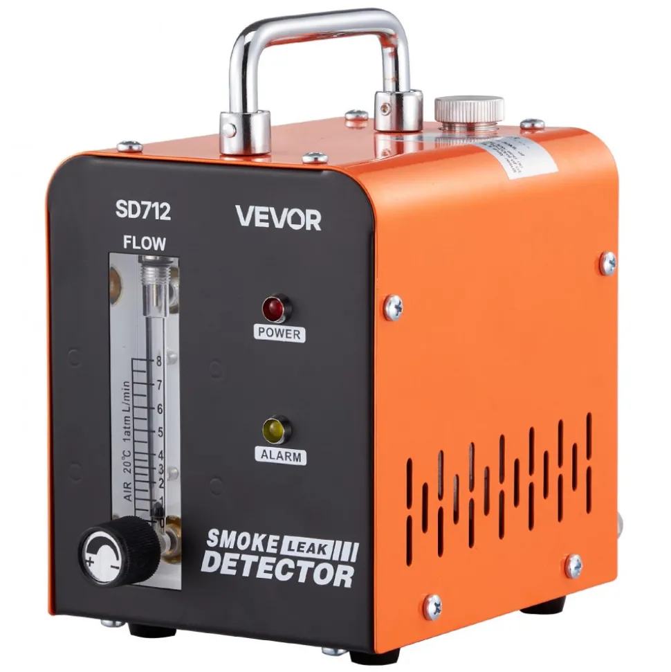 VEVOR Automotive Smoke Machine Leak Detector, DC 12V EVAP Vacuum Diagnostic Tester with Built-in Air Pump & Flow Meter, 1 PSI Vacuum Pipeline Fuel Diagnostic Detector for Cars, Motorcycles, Trucks