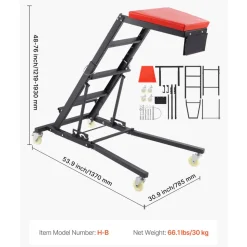 VEVOR Automotive Top Creeper, with Adjustable Height 48