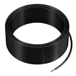 VEVOR 12 AWG THHN Wire, 19-Stranded, 100% OFC Copper Electrical Building Wire with Nylon Jacket, Rated for Up to 600 Volts, for Indoor Outdoor Use, Commercial, Industrial, Residential, Black (100 ft)