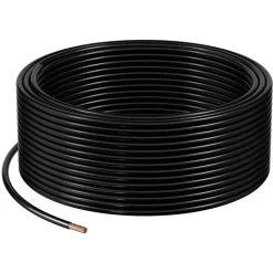 VEVOR 12 AWG THHN Wire, 19-Stranded, 100% OFC Copper Electrical Building Wire with Nylon Jacket, Rated for Up to 600 Volts, for Indoor Outdoor Use, Commercial, Industrial, Residential, Black (100 ft)