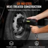 VEVOR Axle Nut Impact Socket Set, 1/2" Drive Deep 12-Point 8-Piece Metric Spindle Nut Socket Set, CR-MO Heat Treated Large Socket Set with Storage Case, Auto Repair, Removing or Installing Axle Nuts