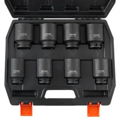 VEVOR Axle Nut Impact Socket Set, 1/2