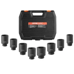 VEVOR Axle Nut Impact Socket Set, 1/2
