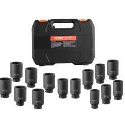 VEVOR Axle Nut Impact Socket Set, 1/2