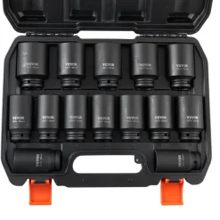 VEVOR Axle Nut Impact Socket Set, 1/2