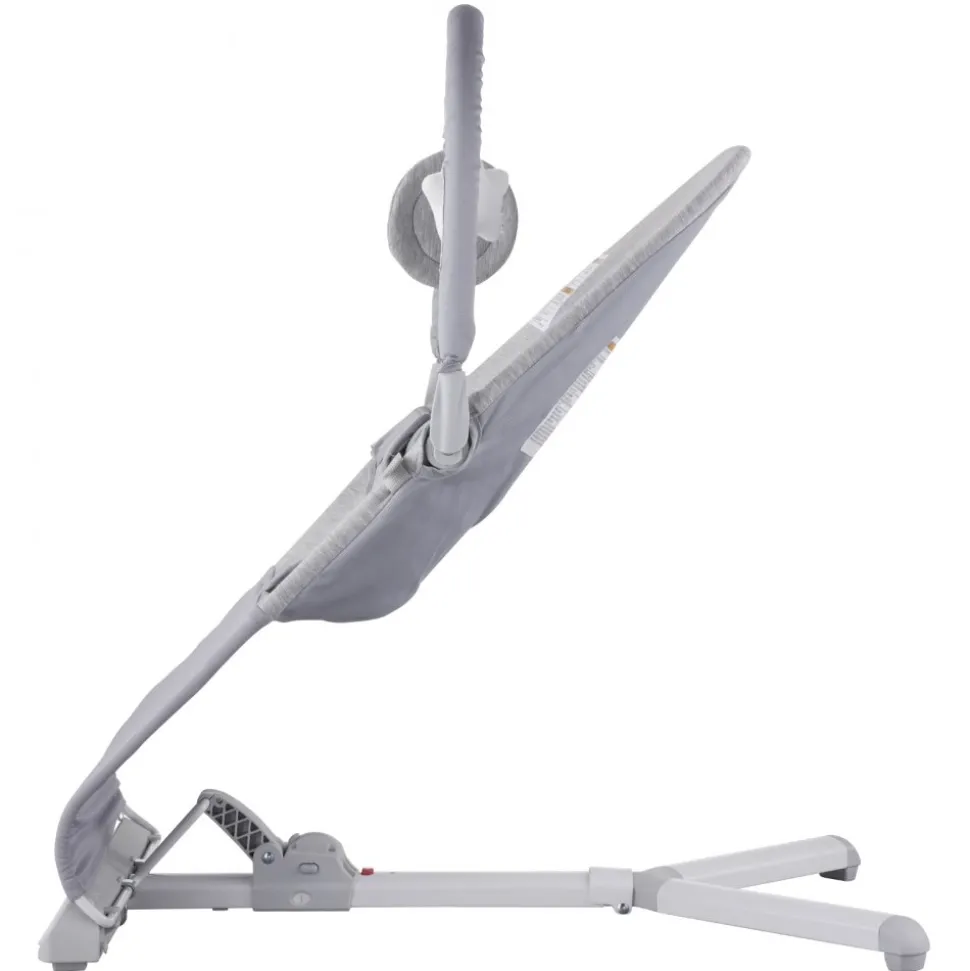 VEVOR Baby Bouncer, Folding Bouncer Seat for Babies 0-9 Months, Newborn Bouncer Chair with 2 Reclining Angles & Rotatable Toy Bar, Portable Infant Rocker with Travel Bag for Indoor Outdoor, Light Gray