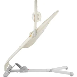 VEVOR Baby Bouncer, Folding Bouncer Seat for Babies 0-9 Months, Newborn Bouncer Chair with 2 Reclining Angles & Rotatable Toy Bar, Portable Infant Rocker with Carrying Bag for Indoors Outdoors, Beige