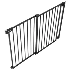 VEVOR Baby Gate for Stairs, 31-48 in Adjustable Width, 30 in High Dog Gate, No Bottom Bar, One-Handed Operation, Easy Drilling Installation with Hardware Kit, for Stairs, Doorways, and House, Black