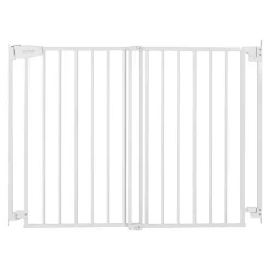 VEVOR Baby Gate for Stairs, 29-43 in Adjustable Width, 36 in High Dog Gate, No Bottom Bar, One-Handed Operation, Easy Drilling Installation with Hardware Kit, for Stairs, Doorways, and House, White