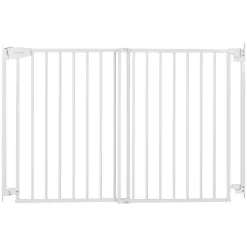 VEVOR Baby Gate for Stairs, 31-48 in Adjustable Width, 30 in High Dog Gate, No Bottom Bar, One-Handed Operation, Easy Drilling Installation with Hardware Kit, for Stairs, Doorways, and House, White