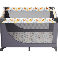 VEVOR Baby Playpen Travel Crib, Quick-Folding Playpen for Baby & Toddler, Portable Baby Fence Play Yard with Wheels, Breathable Mesh & Travel Bag, Indoor/Outdoor Kids Activity Center for 0-36 Months