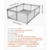 VEVOR Baby Playpen, 78.7″ x 70.3″ Extra Large Playpen for Babies Toddlers, Indoor/Outdoor Baby Fence Play Yard, No-Gap Safety Activity Center with 50 Ocean Balls, Zippered Door & Soft Breathable Mesh