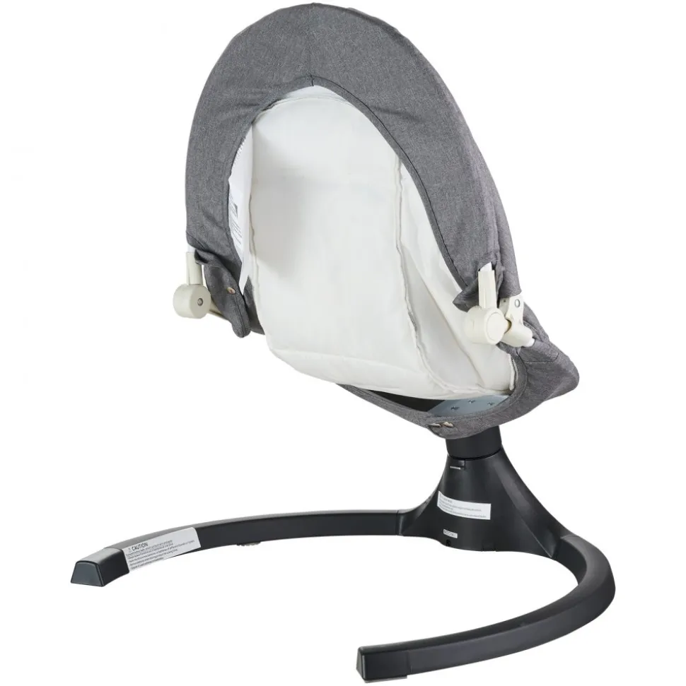 VEVOR Baby Swing, 5-Speed Baby Rocker with 3 Seat Position, Portable Infant Swing for Newborn with PVC Touch Panel, Remote Control, Bluetooth, 10 Lullabies & Toy Bar for 0-9 Month/0-20 lbs Boys Girls