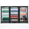 VEVOR Back Bar Cooler, 11.4 Cu.Ft Commercial Beverage Refrigerator with 3 Glass Door, Large Under Counter Fridge w/ LED Lighting, Shelf, Low-E Glass Display Cooler for Store, Lobby, Restaurant, Pub