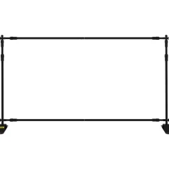 VEVOR Backdrop Banner Stand 8 x 8 Ft Adjustable Heavy Duty Background Stand with 1 Carrying Bag, Backdrop Stand for Parties Wedding Photo Booth Trade Show