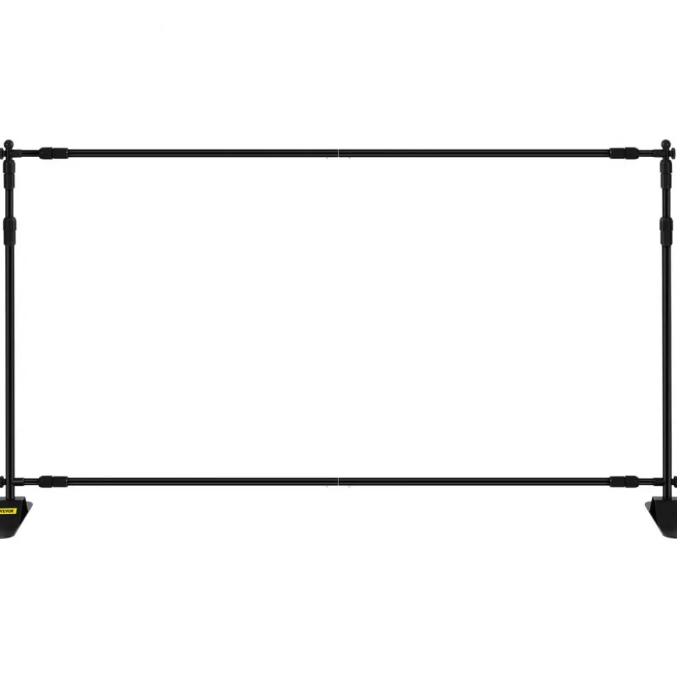 VEVOR Backdrop Banner Stand 8 x 8 Ft Adjustable Heavy Duty Background Stand with 1 Carrying Bag, Backdrop Stand for Parties Wedding Photo Booth Trade Show