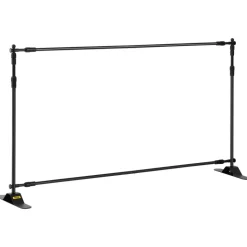 VEVOR Backdrop Banner Stand 8 x 8 Ft Adjustable Heavy Duty Background Stand with 1 Carrying Bag, Backdrop Stand for Parties Wedding Photo Booth Trade Show