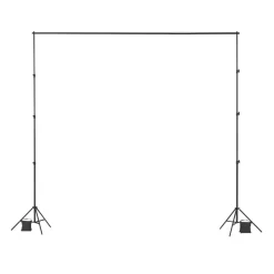 VEVOR Backdrop Stand, 10 x 10 ft Adjustable Photo Backdrop Stand Kit, Portable Background Backdrop Stand with 4 Crossbars, Heavy Duty Projector Screen Stand, for Wedding, Photo Video Studio & Party