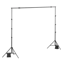 VEVOR Backdrop Stand, 8.5 x 10 ft Adjustable Photo Backdrop Stand Kit, Portable Background Backdrop Stand with 2 Tripods, Heavy Duty Projector Screen Stand, for Wedding, Photo Video Studio & Party