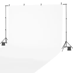 VEVOR Backdrop Stand, 6.5 x 10 ft Adjustable Photo Backdrop Stand Kit, Portable Background Backdrop Stand with 5 Crossbars, Heavy Duty Projector Screen Stand, for Wedding, Photo Video Studio & Party