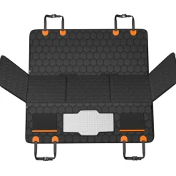 VEVOR Back Seat Extender, Dog Car Seat Cover for Back Seat Bed with Mesh Window and Storage Pocket, Supports 350lbs Dog Hammock for Car Dog Car Bed 54