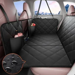 VEVOR Back Seat Extender for Dogs,Dog Hammock for Car Back seat, Dog Car Seat Cover with Hard Bottom Dog Car Seat Bed 53