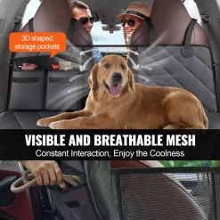 VEVOR Back Seat Extender for Dogs,Dog Hammock for Car Back seat,Waterproof Hard Bottom Dog Car Seat Cover for Back Seat 54