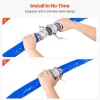 VEVOR Backwash Hose, 2 in x 100 ft, Blue High Quality PVC Hose, with Clamps, Camlock, Aluminum Fittings, Fit Various Pumps, for Sewage Treatment, Water Transportation and More Agricultural Purposes