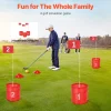 VEVOR Backyard Golf Game, 3 Hole Golf Course, Golf Game Practice Games, Golf Chipping Game for Family, Adults and Kids, Portable Outdoor Yard Golf Game for Lawn, Yard, Camping, Park, Beach