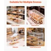 VEVOR Bakery Display Case, 3-Tier Commercial Countertop Pastry Display Case, Clear Acrylic Bread Box for Kitchen, Party Cake Cabinet with Flip-Up Door for Cookie Dessert Donut Bagel, 19" x 9.1" x 15"