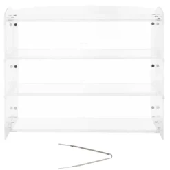 VEVOR Bakery Display Case, 3-Tier Commercial Countertop Pastry Display Case, Clear Acrylic Bread Box for Kitchen, Party Cake Cabinet with Flip-Up Door for Cookie Dessert Donut Bagel, 19