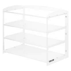 VEVOR Bakery Display Case, 3-Tier Commercial Countertop Pastry Display Case, Clear Acrylic Bread Box for Kitchen, Party Cake Cabinet with Flip-Up Door for Cookie Dessert Donut Bagel, 19