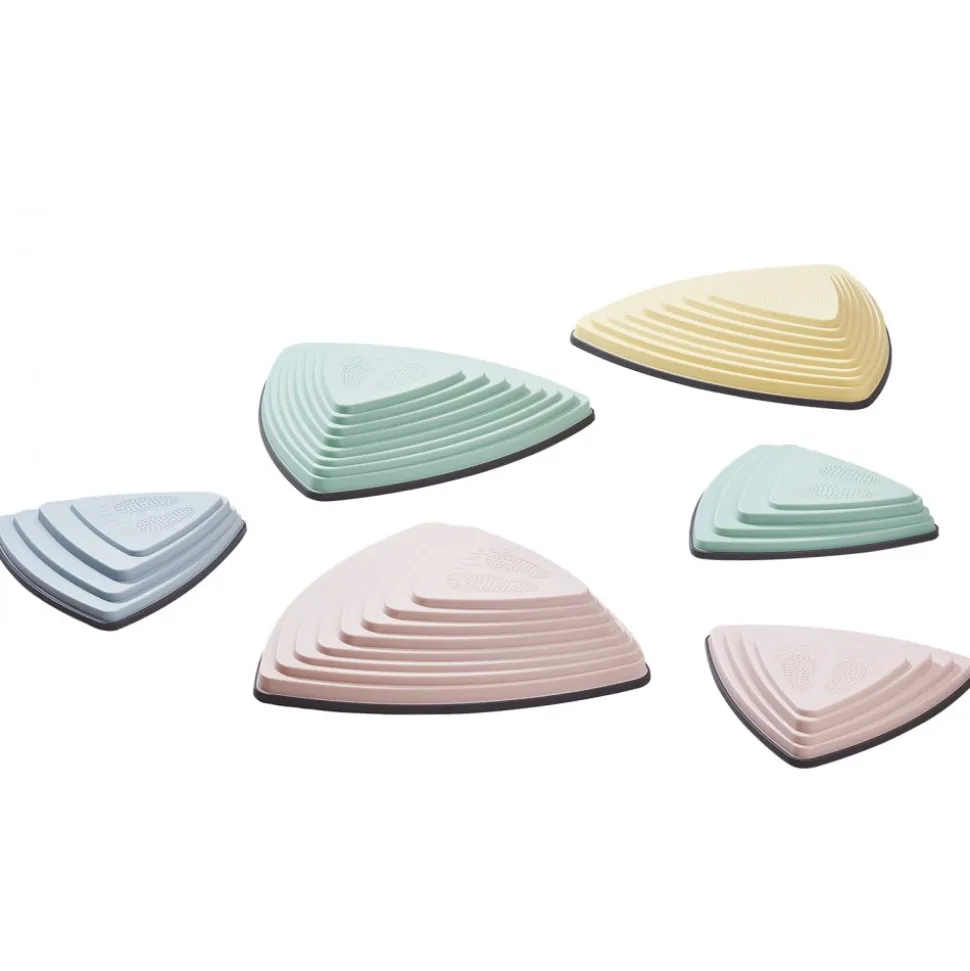 VEVOR Balance Stepping Stones for Kids, 6 PCS, Up to 220 lbs, Non-Slip Toddlers Sensory Stepping Stones, Obstacle Course Coordination Game Toys Indoor or Outdoor Play for Children Aged 3 4 5 6 7 8+