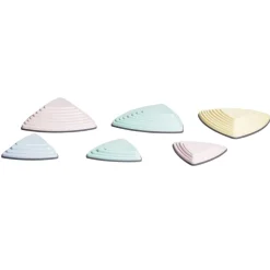 VEVOR Balance Stepping Stones for Kids, 6 PCS, Up to 220 lbs, Non-Slip Toddlers Sensory Stepping Stones, Obstacle Course Coordination Game Toys Indoor or Outdoor Play for Children Aged 3 4 5 6 7 8+
