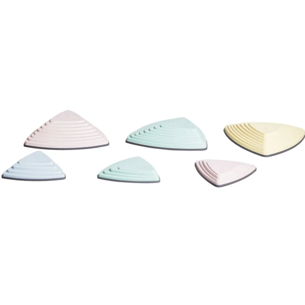 VEVOR Balance Stepping Stones for Kids, 6 PCS, Up to 220 lbs, Non-Slip Toddlers Sensory Stepping Stones, Obstacle Course Coordination Game Toys Indoor or Outdoor Play for Children Aged 3 4 5 6 7 8+