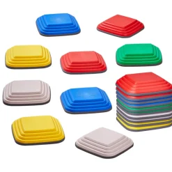 VEVOR Balance Stepping Stones for Kids, 10 PCS, Up to 220 lbs, Non-Slip Toddlers Sensory Stepping Stones, Obstacle Course Coordination Game Toys Indoor or Outdoor Play for Children Aged 3 4 5 6 7 8+