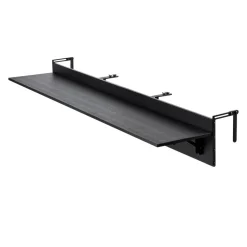 VEVOR Balcony Hanging Table, 19 x 24 in Metal Folding Balcony Railing Table, Outdoor Balcony Bar Table for Railings, 5-Level Adjustable, Fit Railing from 1