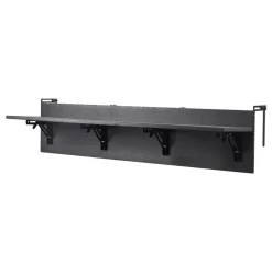 VEVOR Balcony Hanging Table, 19 x 24 in Metal Folding Balcony Railing Table, Outdoor Balcony Bar Table for Railings, 5-Level Adjustable, Fit Railing from 1