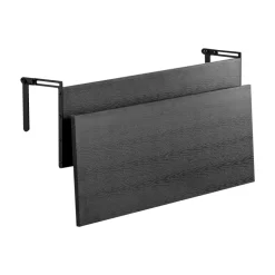 VEVOR Balcony Hanging Table, 12 x 32 in Folding Balcony Railing Table, Outdoor Balcony Bar Tables for Railings, 50 lbs Loading, Fit Railing from 1" to 4.3", Serving Tables for Patio & Deck