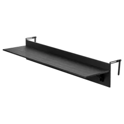 VEVOR Balcony Hanging Table, 12 x 32 in Folding Balcony Railing Table, Outdoor Balcony Bar Tables for Railings, 50 lbs Loading, Fit Railing from 1