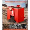 VEVOR Ballast Box, 3-Point Category 1 Tractor Ballast of 800 lbs Capacity, with Standard 2 Inch Hitch Receiver, Heavy-Duty Steel 3.2 ft³ Large Volume Durable Loader Attachment with Sliding Door, Red