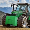 VEVOR Ballast Box, 3-Point Category 1 Tractor Ballast of 800lbs Capacity, for 2 Inch Hitch Receiver, Heavy-Duty Steel 4.3 ft³ Large Volume Loader Attachment with Sliding Door, Green