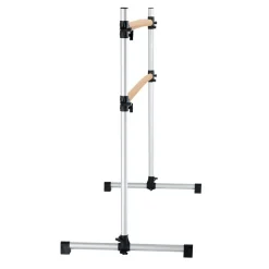 VEVOR Ballet Barre, 6 Ft Double Beechwood Barre Bar for Home, Freestanding Portable Ballet Stretching Dance Bars, Height Adjustable Anti-Wobble Fitness Gym Equipment, for Pilates Balance Workout
