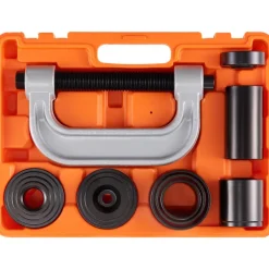 VEVOR Ball Joint Press Kit, 10 pcsTool Kit, C-press Ball joint Remove and Install Tools, for Most 2WD and 4WD Cars, Heavy Duty Ball Joint Repair Kit for Automotive Repairing