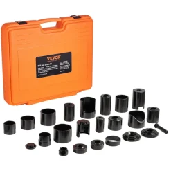 VEVOR Ball Joint Press Kit, 23 pcsTool Kit, C-press Ball joint Remove and Install Tools, for Most 2WD and 4WD Cars, Heavy Duty Ball Joint Repair Kit for Automotive Repairing