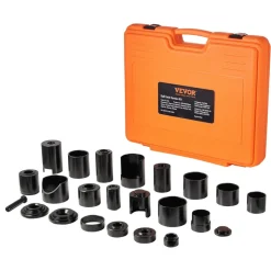VEVOR Ball Joint Press Kit, 23 pcsTool Kit, C-press Ball joint Remove and Install Tools, for Most 2WD and 4WD Cars, Heavy Duty Ball Joint Repair Kit for Automotive Repairing