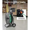 VEVOR Banding Strapping Cart, Fit for PET / PP / Steel Strap Coils with 8 or 16 inches Core Size, Heavy Duty Strapping Dispenser Equipped with Upgrade Drum Brake, Built-in Spacious Tray for Tools
